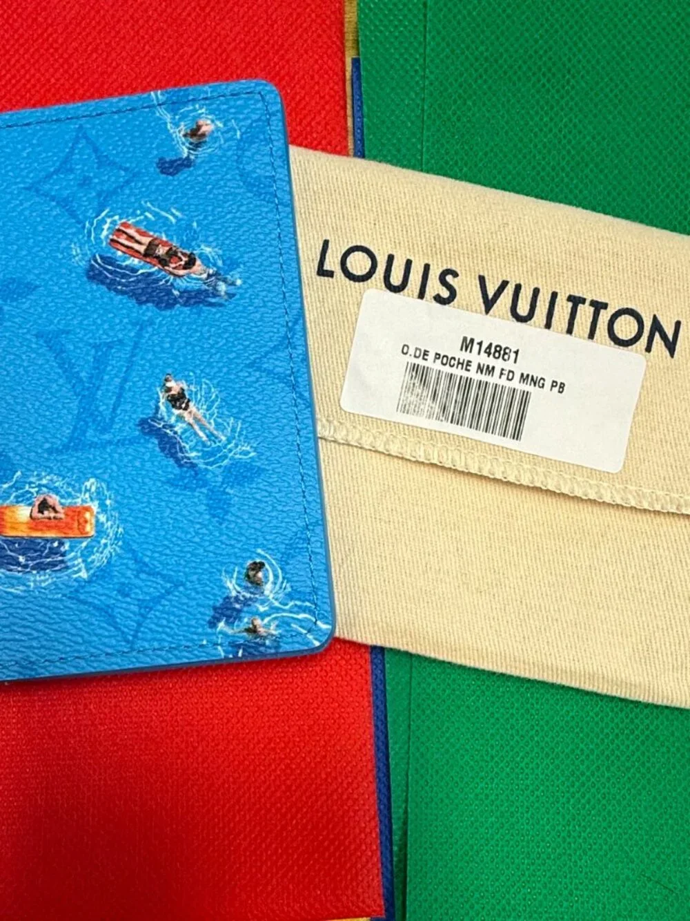 Louis Vuitton Blue Lagoon Pocket Organizer/Wallet-M14881